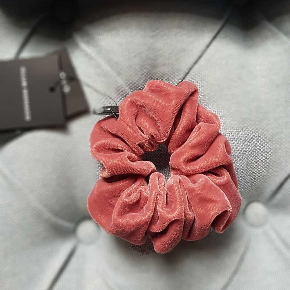 CLUB MONACO Rose Velvet Scrunchie - Picture 3 of 3